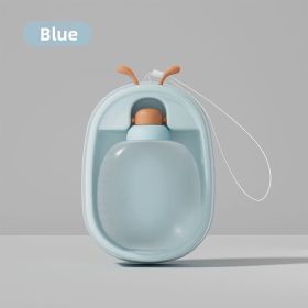 Portable Pet Water Bottle With Cute Antlers  Food Grade, BPA Free, Leak Proof Travel Cup For Dogs, Durable, Easy-to-Clean Outdoor Water Dispenser (Option: Blue)